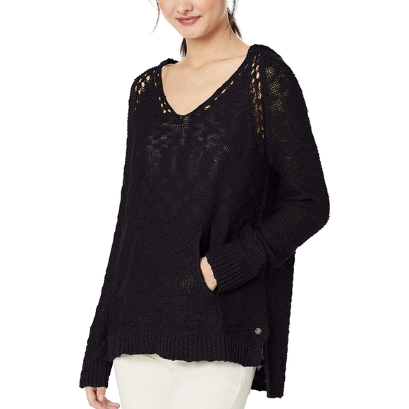Nwt Roxy Airport Vibes Knitted Hoodie 